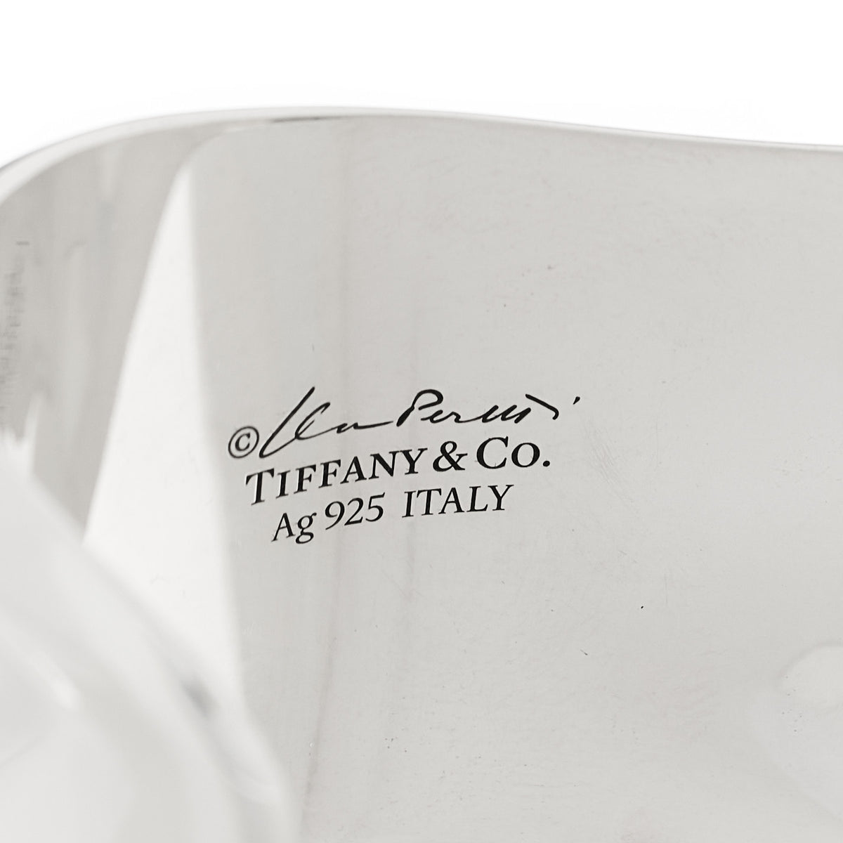 Sterling Silver Small Elsa Peretti Right Wrist Bone Cuff Bracelet