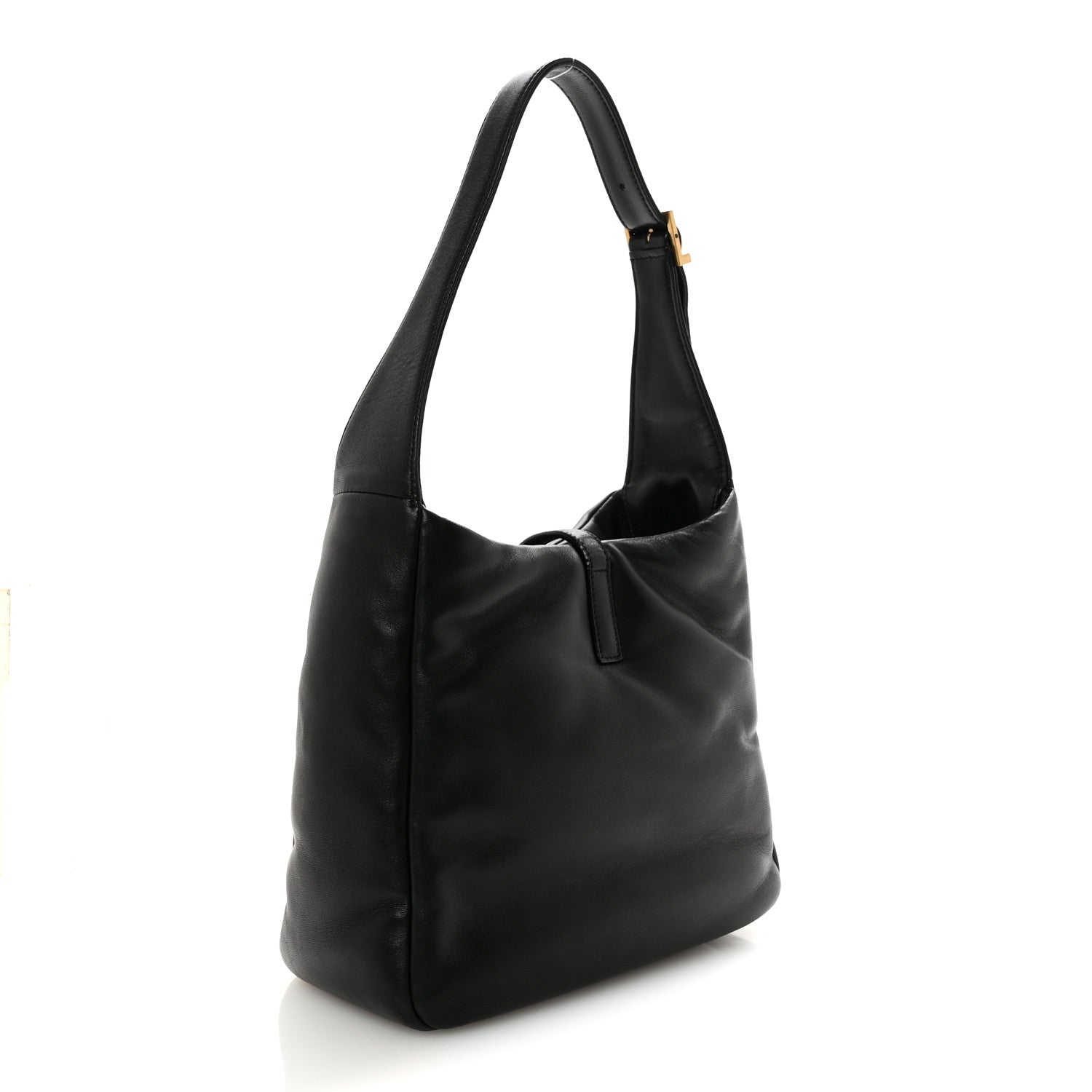 Saint Laurent Padded Lambskin Small Le 5 A 7 Supple Hobo Black 3 of 9