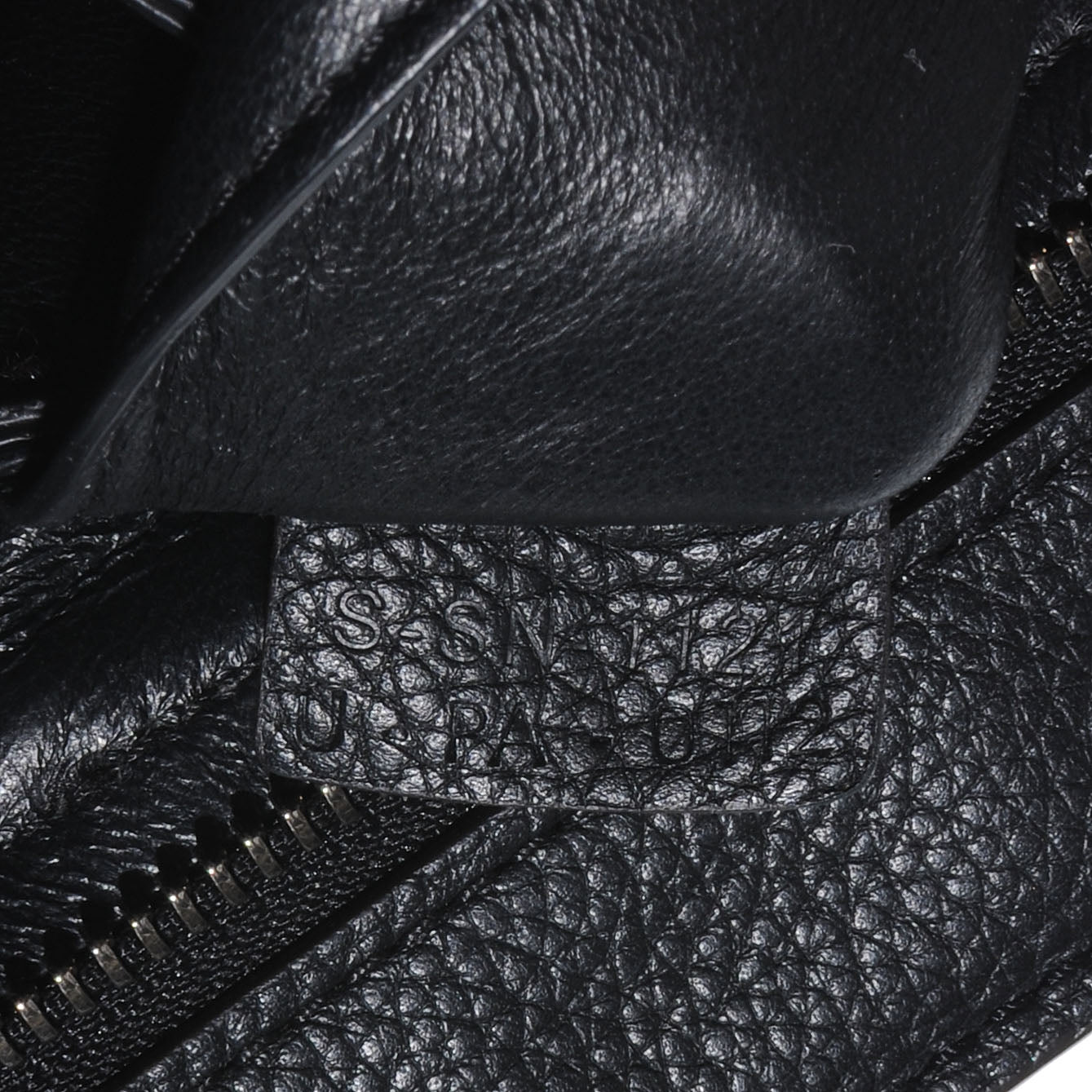 Celine Drummed Leather Suede Trapeze Black 7 of 7