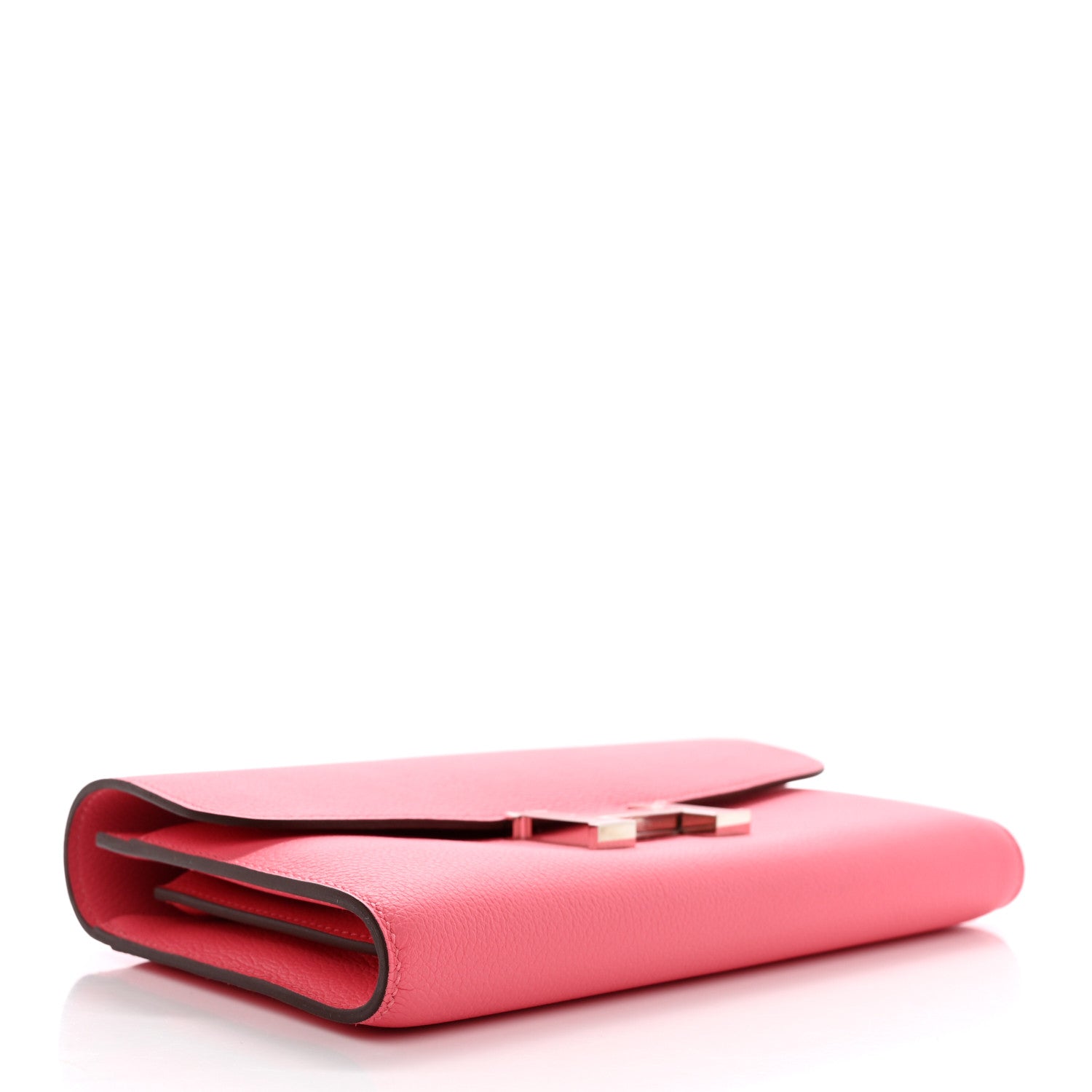 Hermes Evercolor Constance Long Wallet Rose Lipstick 4 of 7