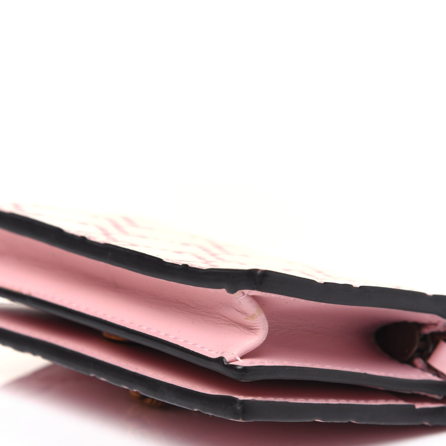 Gucci Guccissima Signature Crystal Cat Card Case Wallet Light Candy Pink 11 of 12