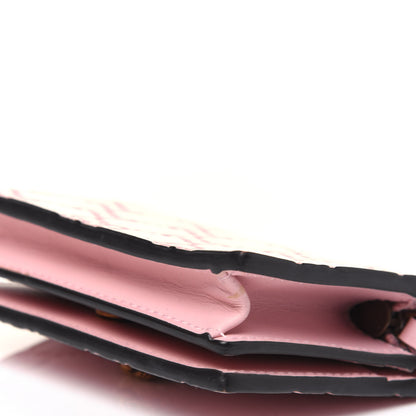 Gucci Guccissima Signature Crystal Cat Card Case Wallet Light Candy Pink 11 of 12