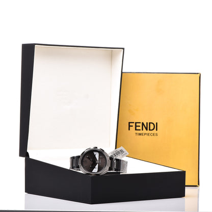 Fendi Stainless Steel 40mm Momento Bugs Quartz Watch Grey 7 of 7