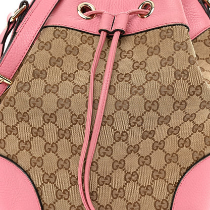 Gucci GG Monogram Calfskin Bucket Bag Pink 8 of 12