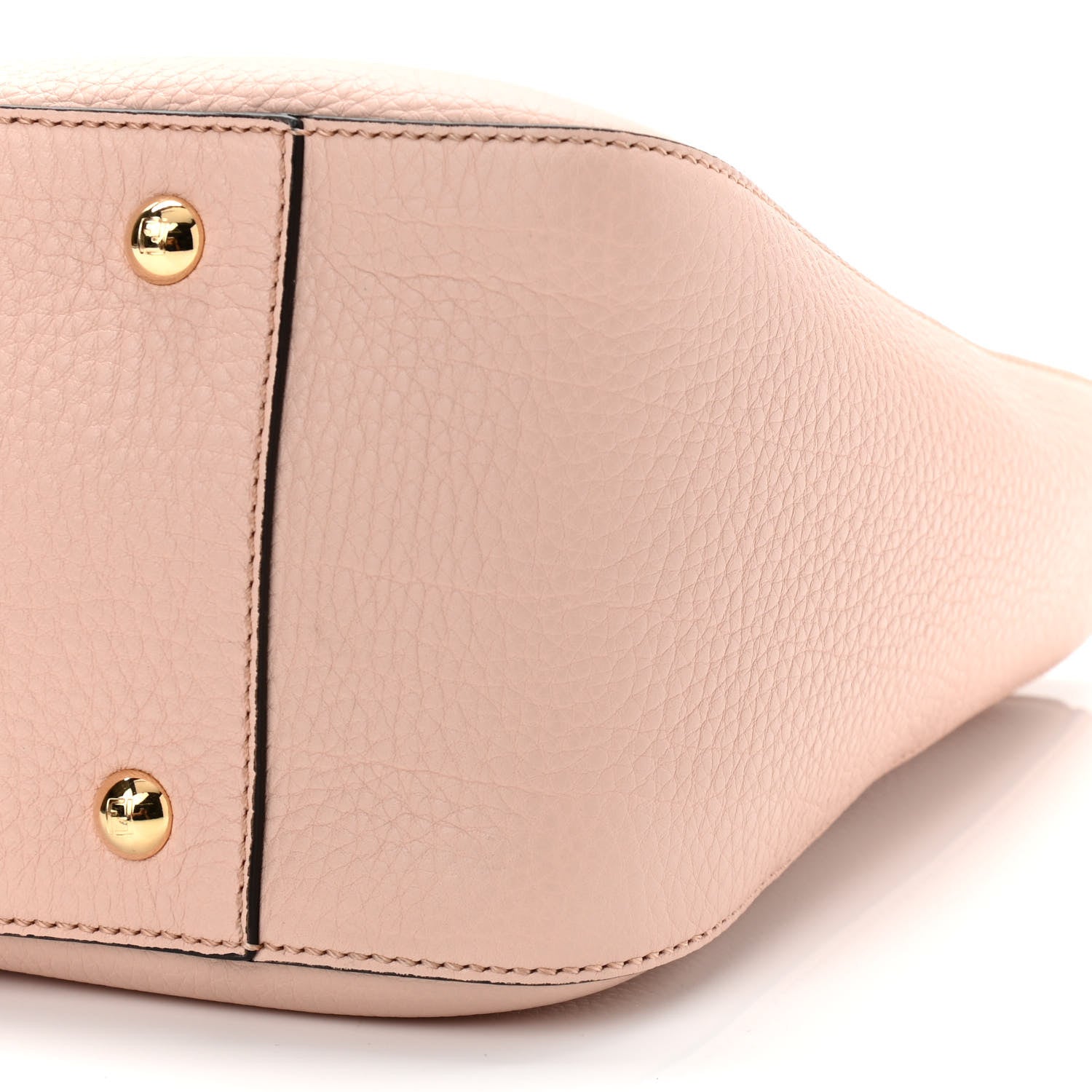 Fendi Cuoio Romano Selleria Small FF Tote Cipria 9 of 9