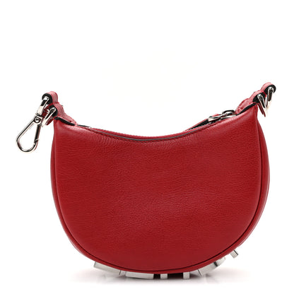 Fendi Vitello Grace New Matte Nano Fendigraphy Hobo Charm Scarlet Sage 1 of 9