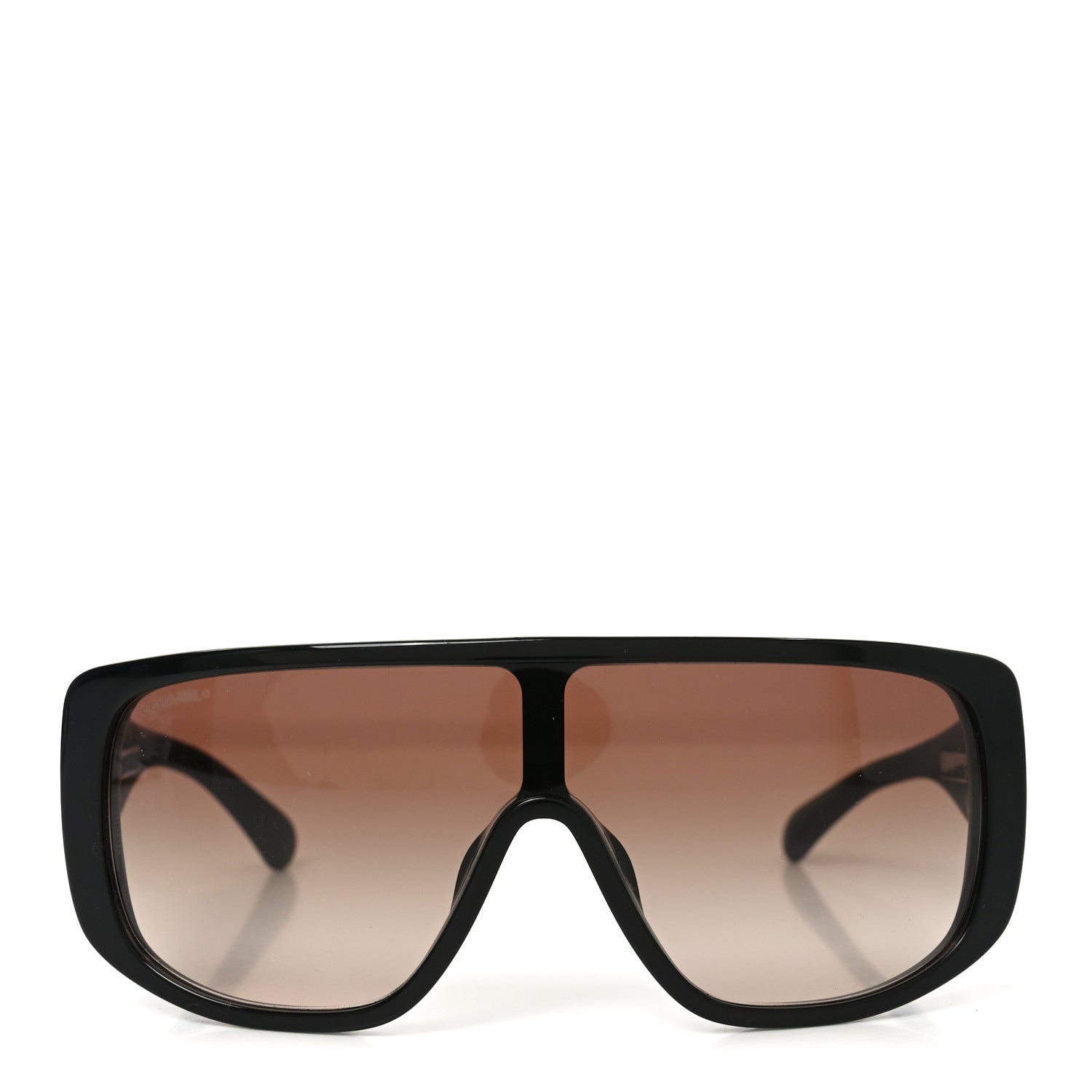Chanel Acetate Shield Sunglasses 5495A Black 2 of 7