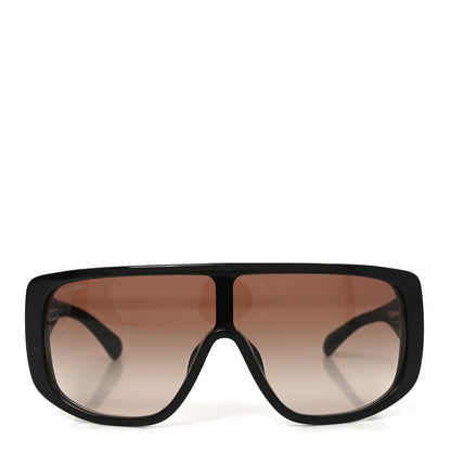 Chanel Acetate Shield Sunglasses 5495A Black 2 of 7