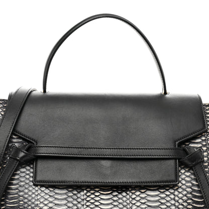 Celine Watersnake Mini Belt Bag White Black 5 of 11