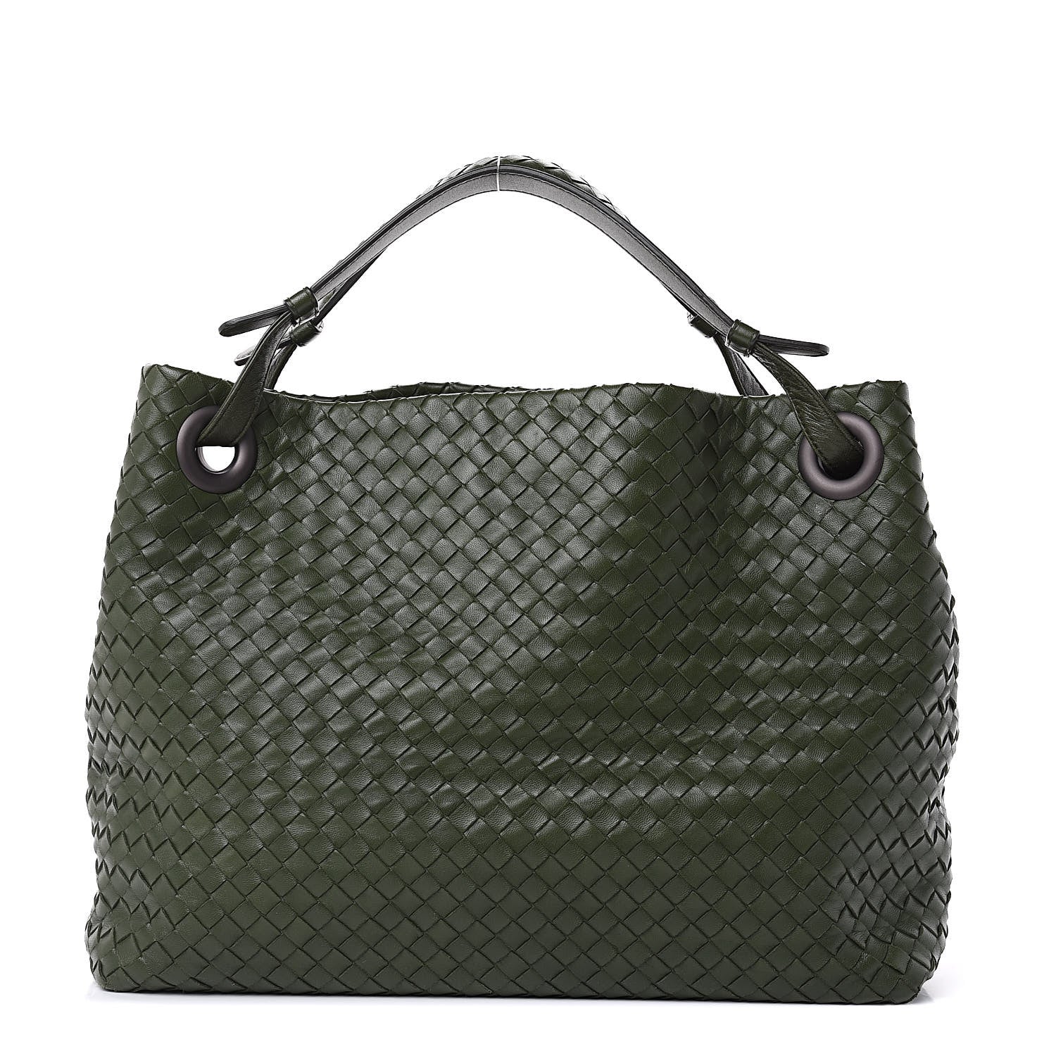 Bottega Veneta Nappa Intrecciato Bella Tote Moss 1 of 12