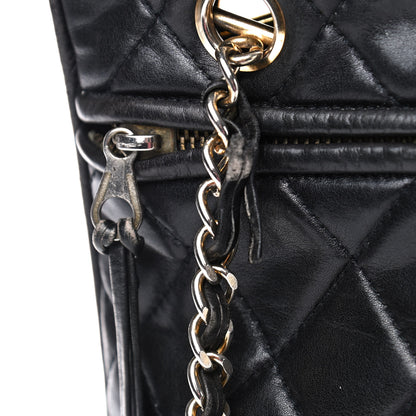 Chanel Lambskin Quilted Shoulder Bag Black 9 of 11