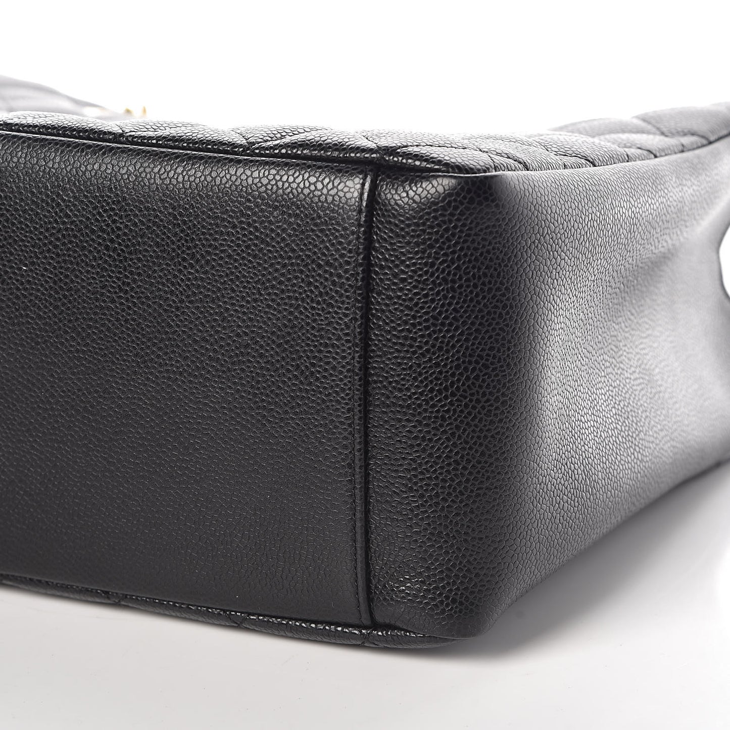 Caviar Quilted Grand Shopping Tote GST Black