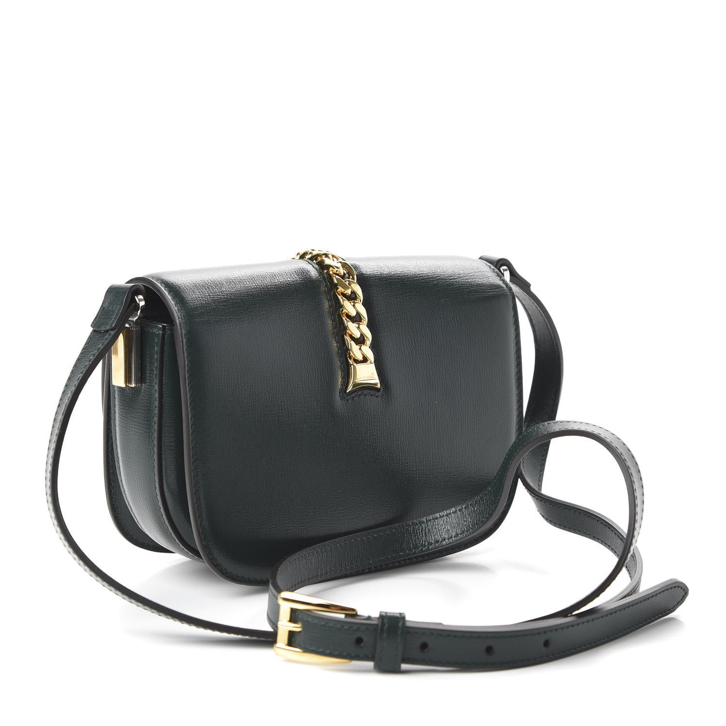 Azalea Calfskin Mini Sylvie 1969 Flap Messenger Bag Green