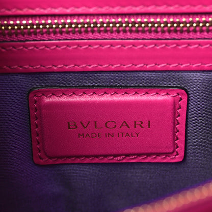 Bulgari Calfskin Serpenti Forever Snake Strap Crossbody Bag Pink 6 of 8