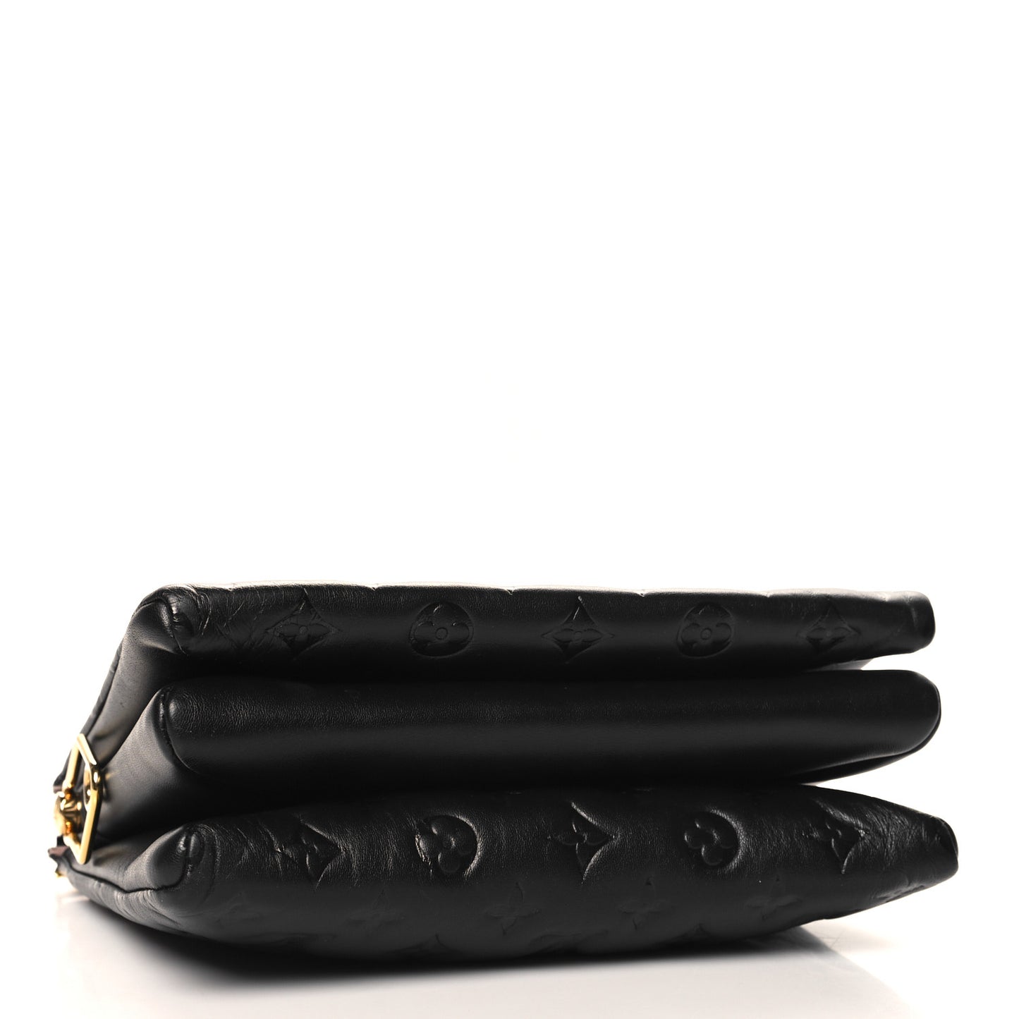 Lambskin Embossed Monogram Coussin PM Black