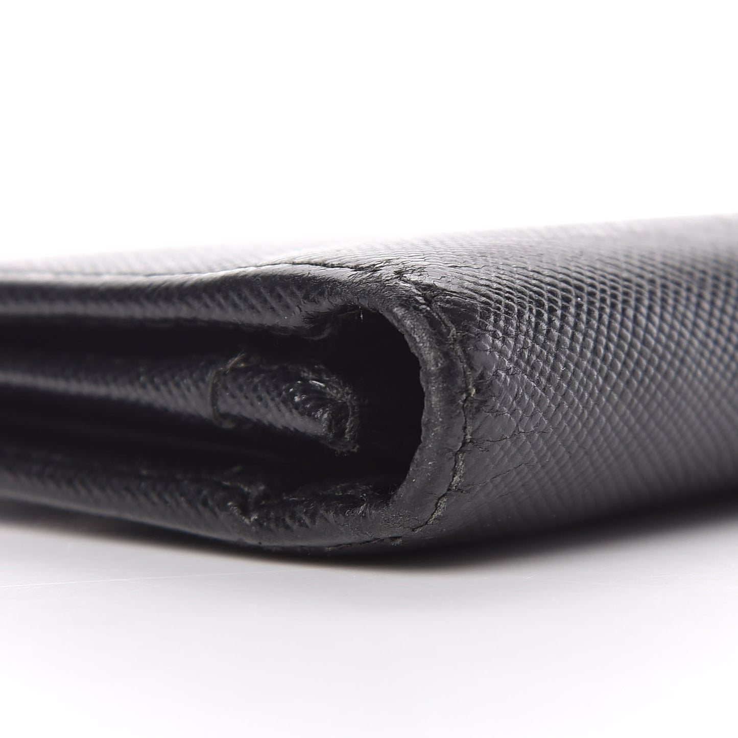 Saffiano Flap Wallet Black