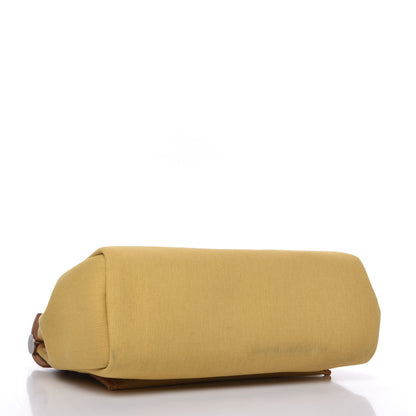 Hermes Military Toile Vache Hunter Herbag Zip Retourne 31 PM Ginger Naturel Sable 4 of 9