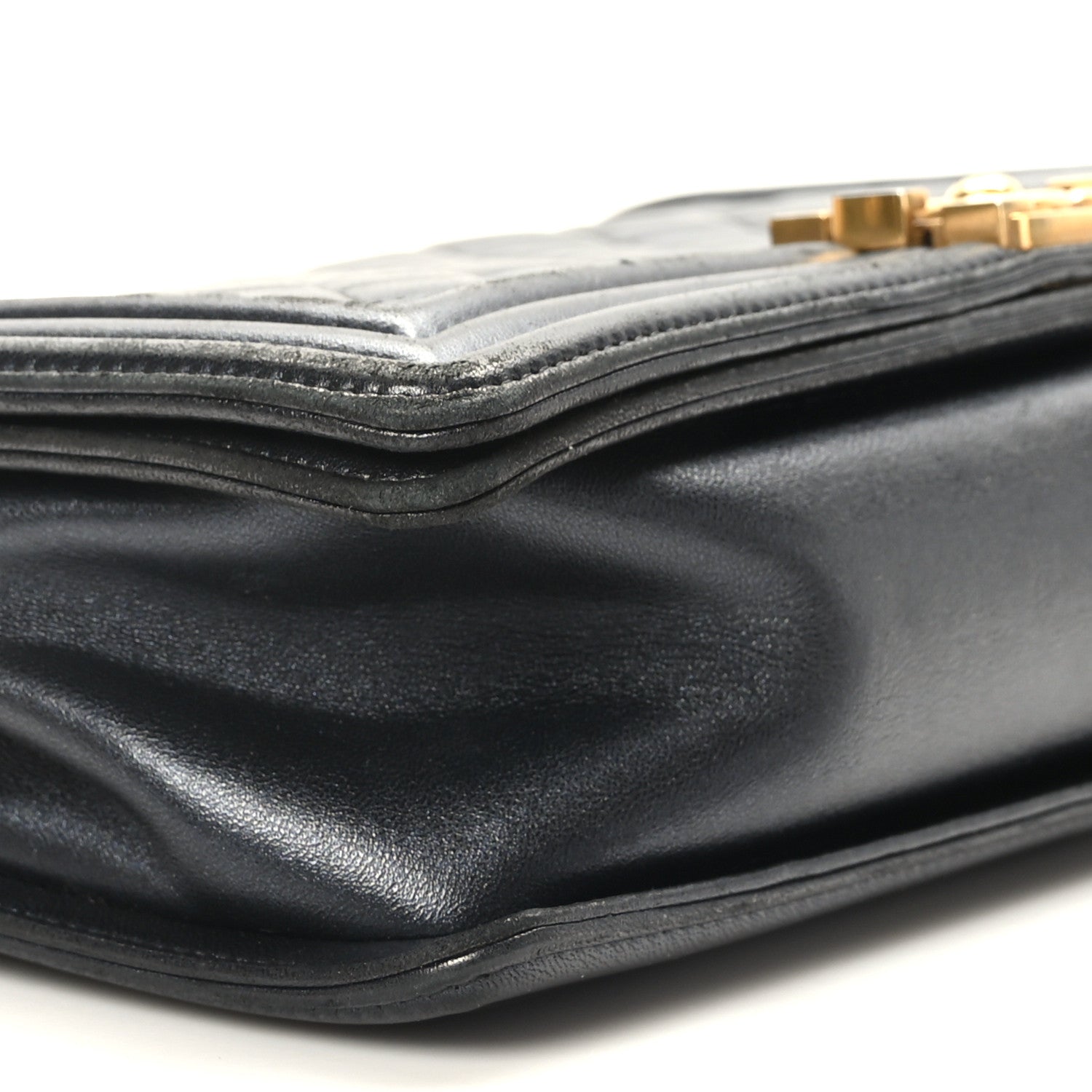 Chanel Lambskin Quilted New Medium Boy Flap Black 8 of 9