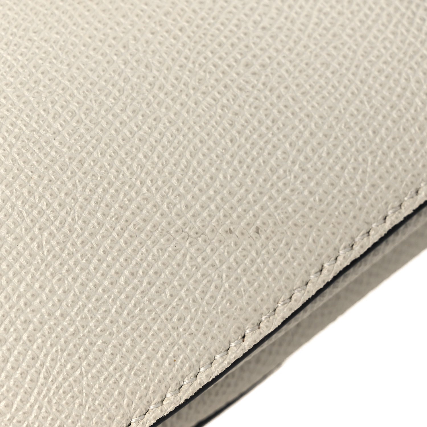 Christian Dior Grained Calfskin Saddle Bag White 10 of 11