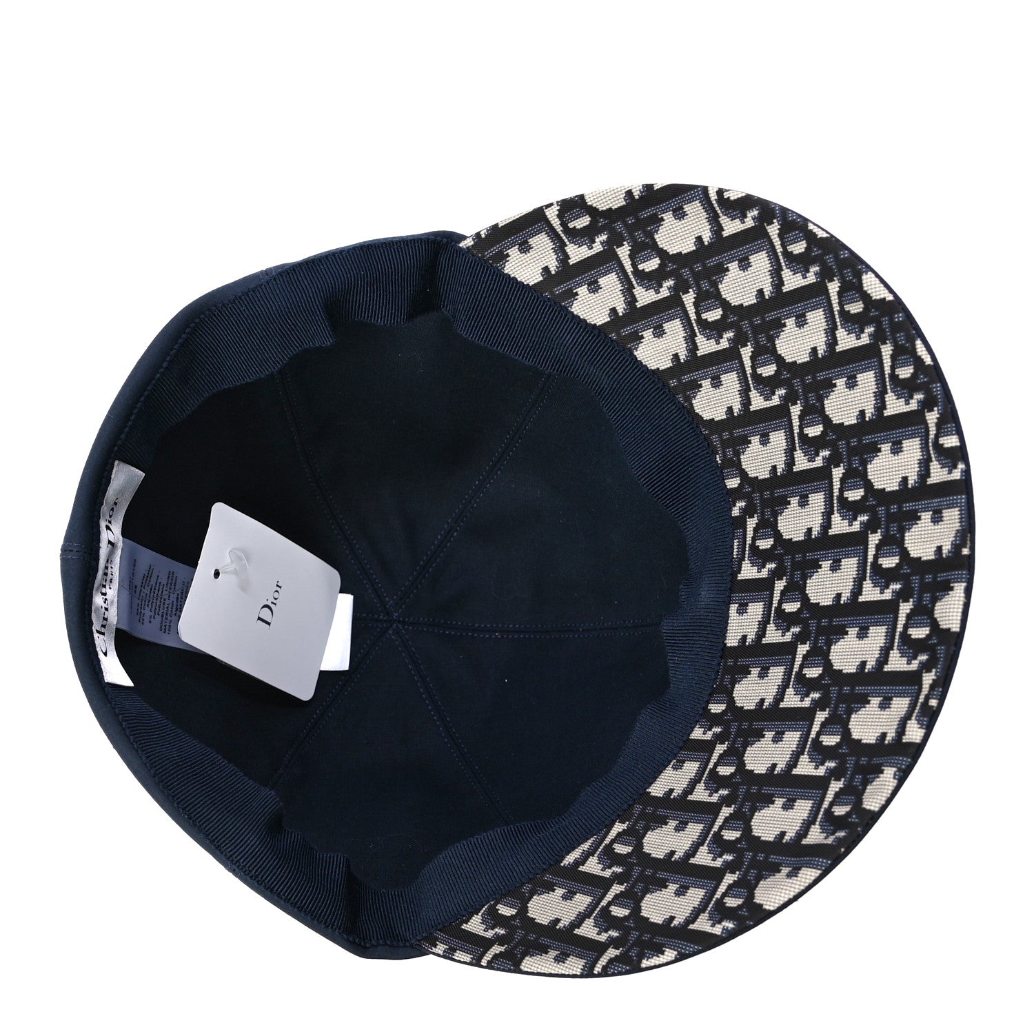 Christian Dior Cotton Oblique Baseball Cap 58 Blue 5 of 6