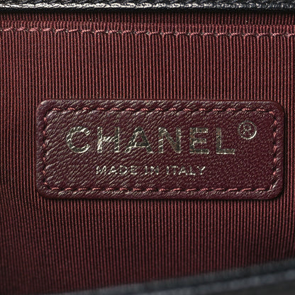 Chanel Goatskin Quilted Patent Medium Duo Boy Flap Black 6 of 9