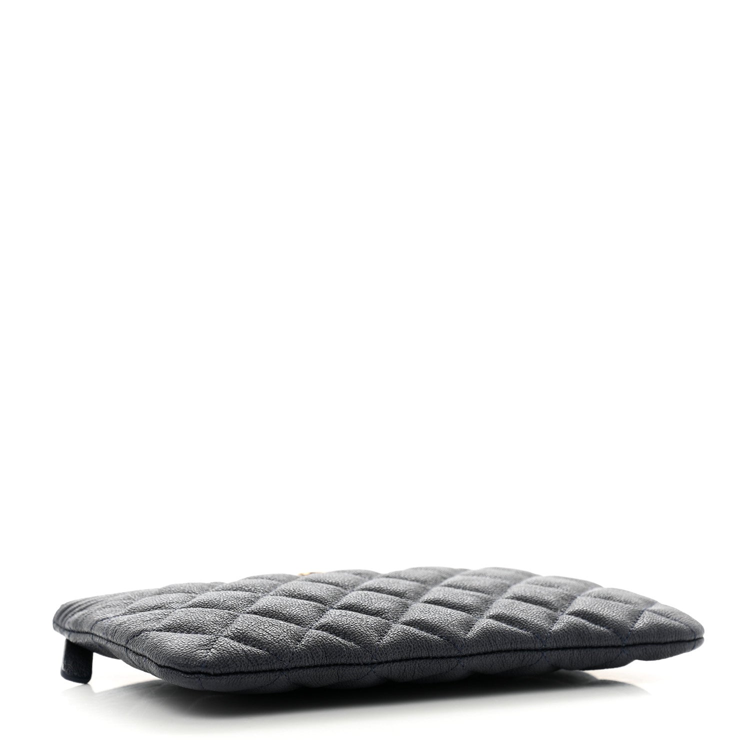 Chanel Caviar Quilted Small Zipped Boy Pouch Navy Blue 4 of 7