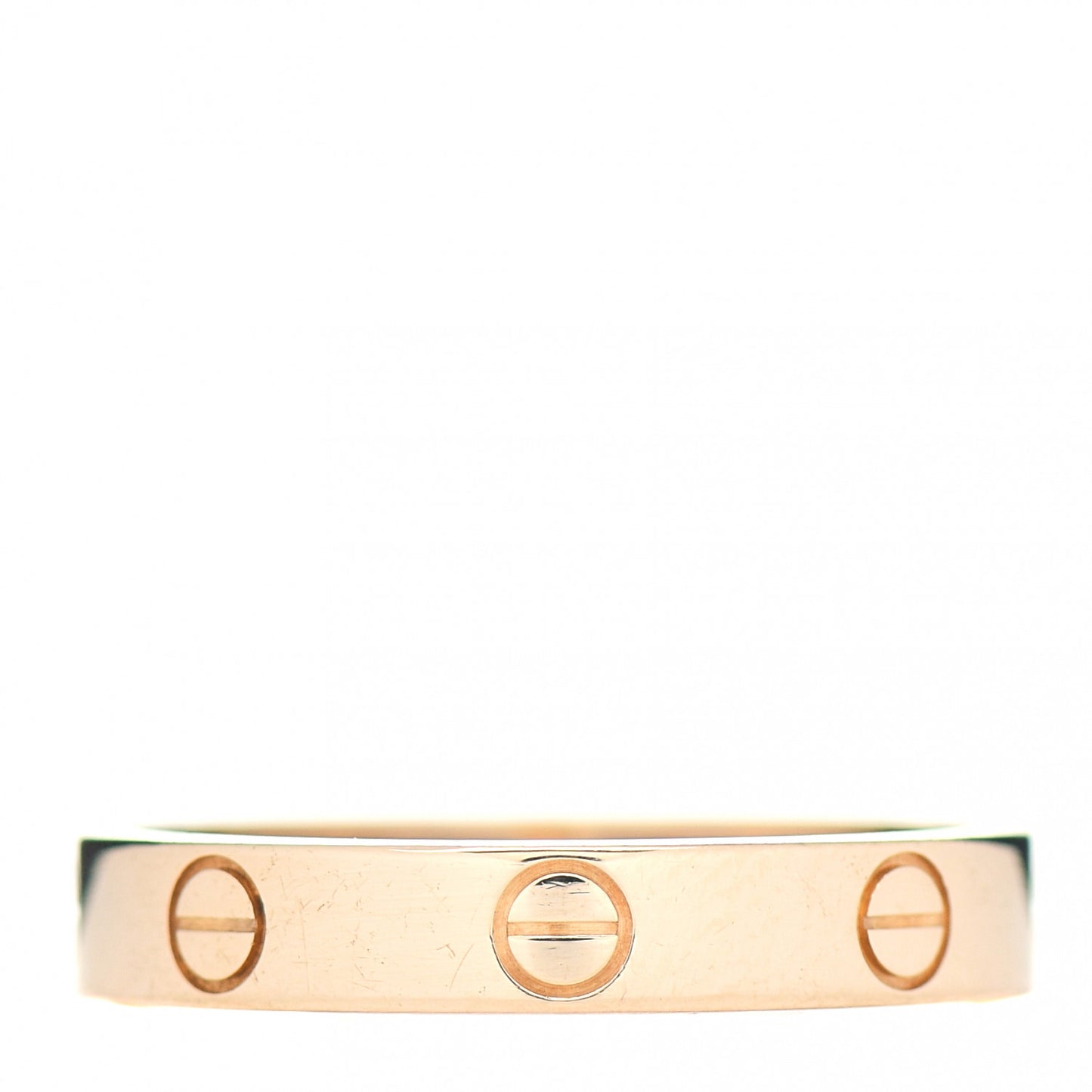 18K Yellow Gold 3.5mm LOVE Wedding Band Ring 57 8