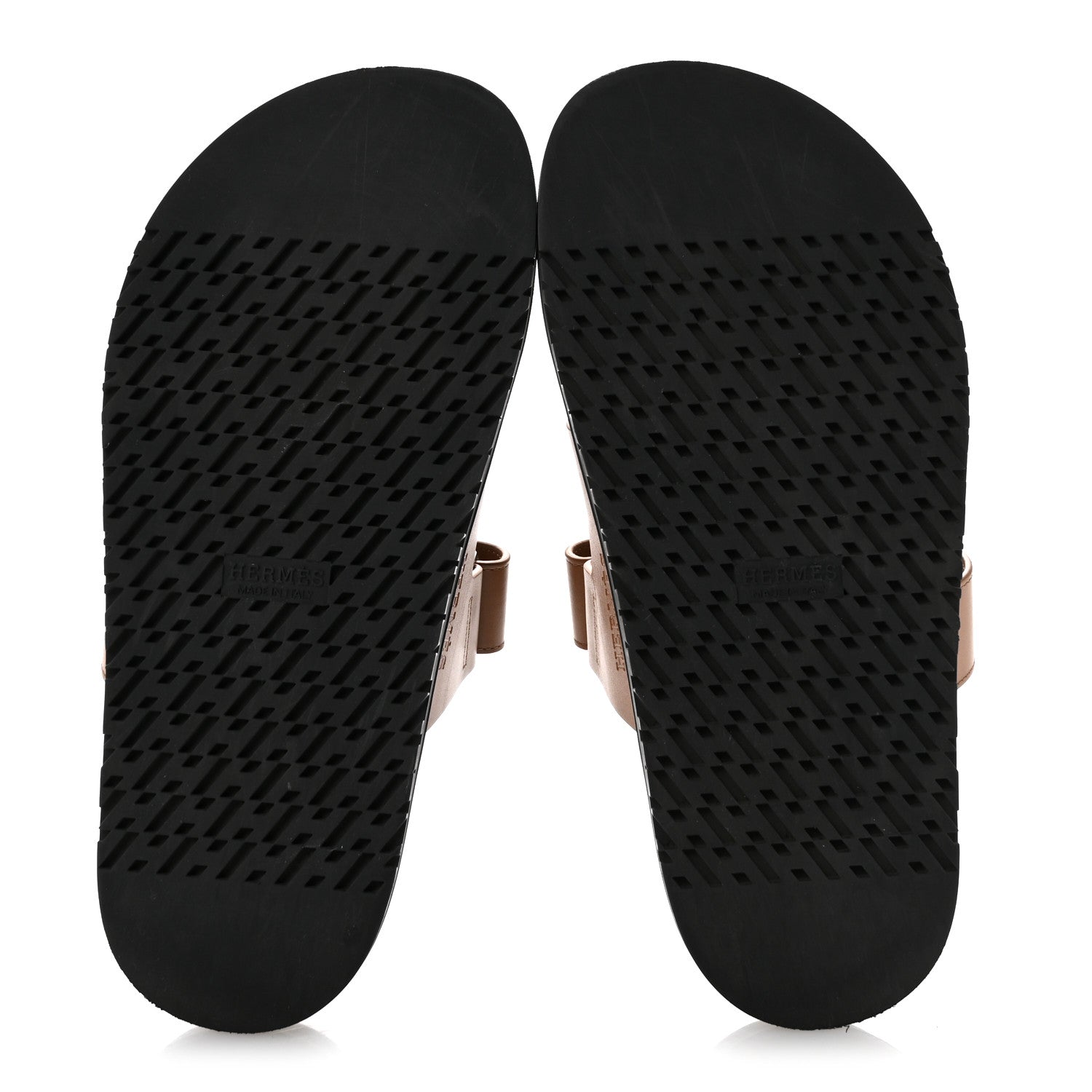 Hermes Calfskin Womens Chypre Sandals 37 Naturel 6 of 12