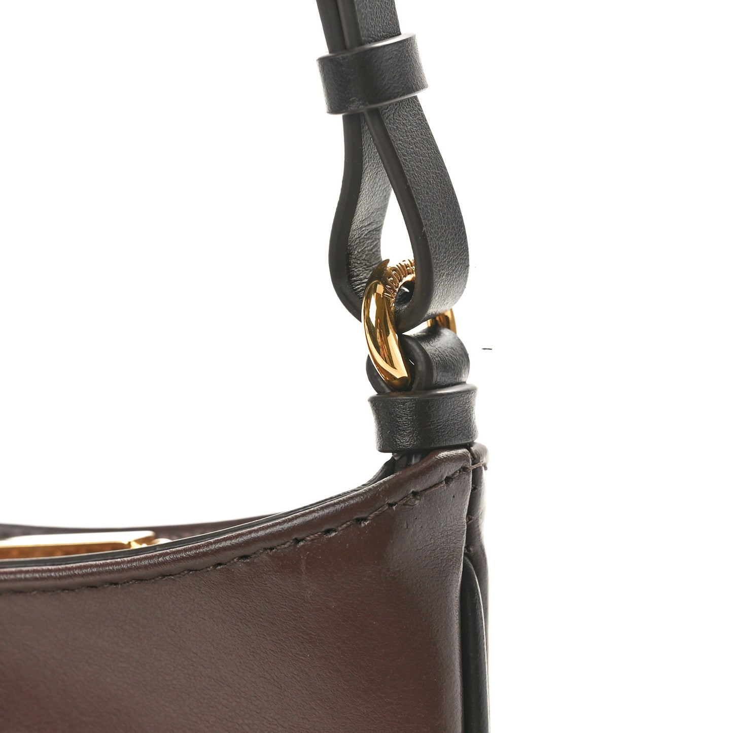 Smooth Calfskin Le Bisou Medium Brown