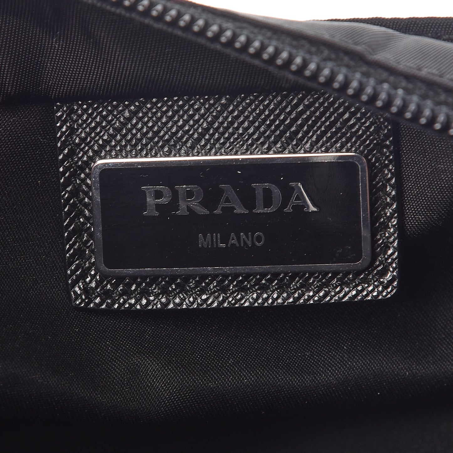 Nylon Vela Small Flat Messenger Bag Black