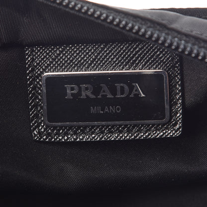 Prada Nylon Vela Small Flat Messenger Bag Black 8 of 9