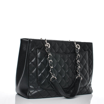 Chanel Caviar Quilted Grand Shopping Tote GST Black 3 of 7