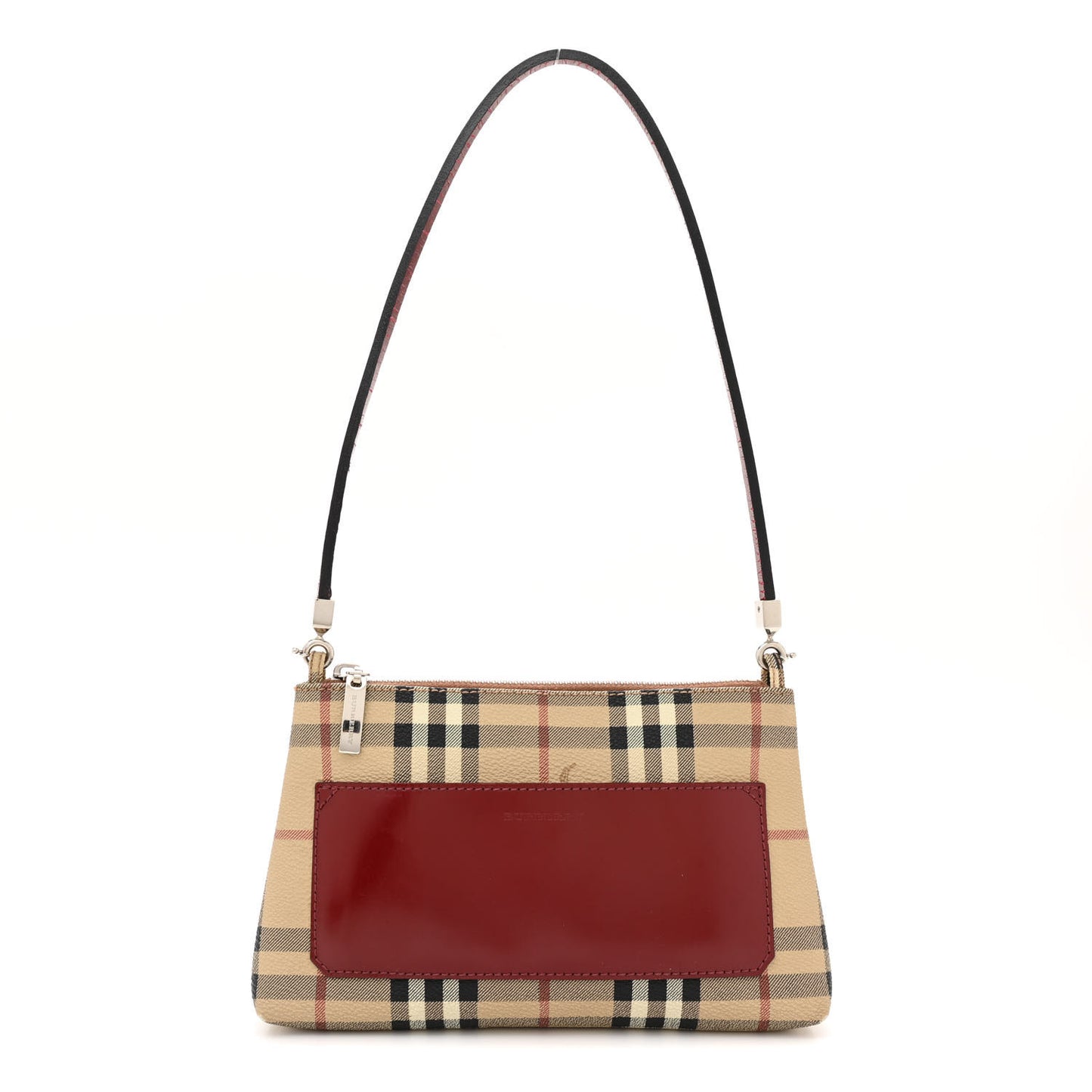 Haymarket Check Small Crossbody Clutch Bag Red