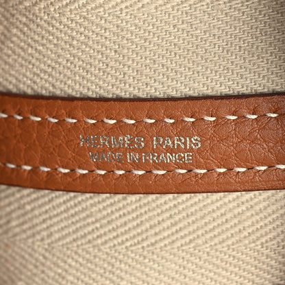 Hermes Toile Negonda Garden Party 30 TPM Tote Gold 6 of 9