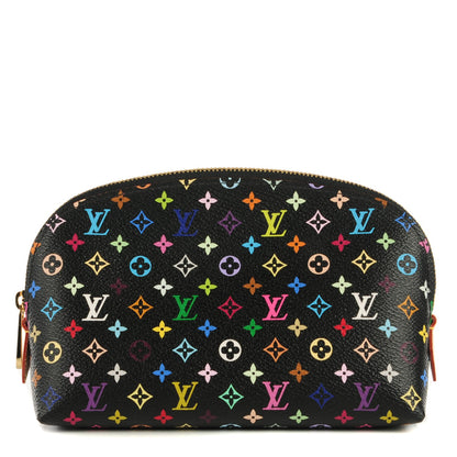 Louis Vuitton Monogram Multicolor Cosmetic Pouch Black Grenade 1 of 7