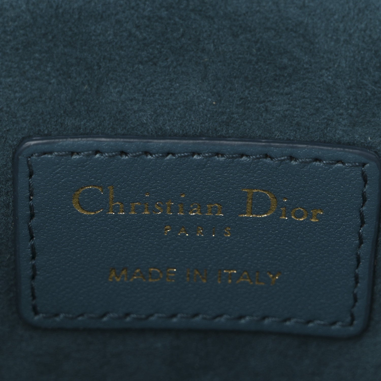 Christian Dior Lambskin Cannage Micro Lady Dior Vanity Case Deep Ocean 6 of 10