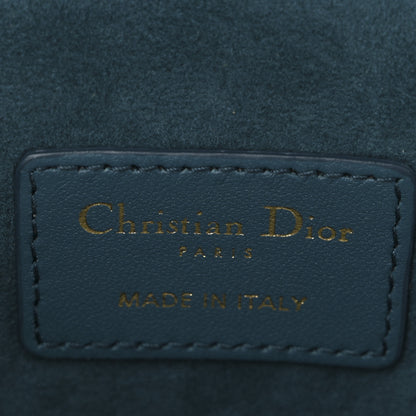 Christian Dior Lambskin Cannage Micro Lady Dior Vanity Case Deep Ocean 6 of 10