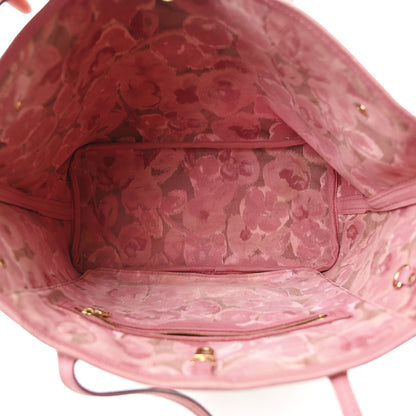 Louis Vuitton Monogram Articles de Voyage Ikat Neverfull MM Rose Velours 4 of 8
