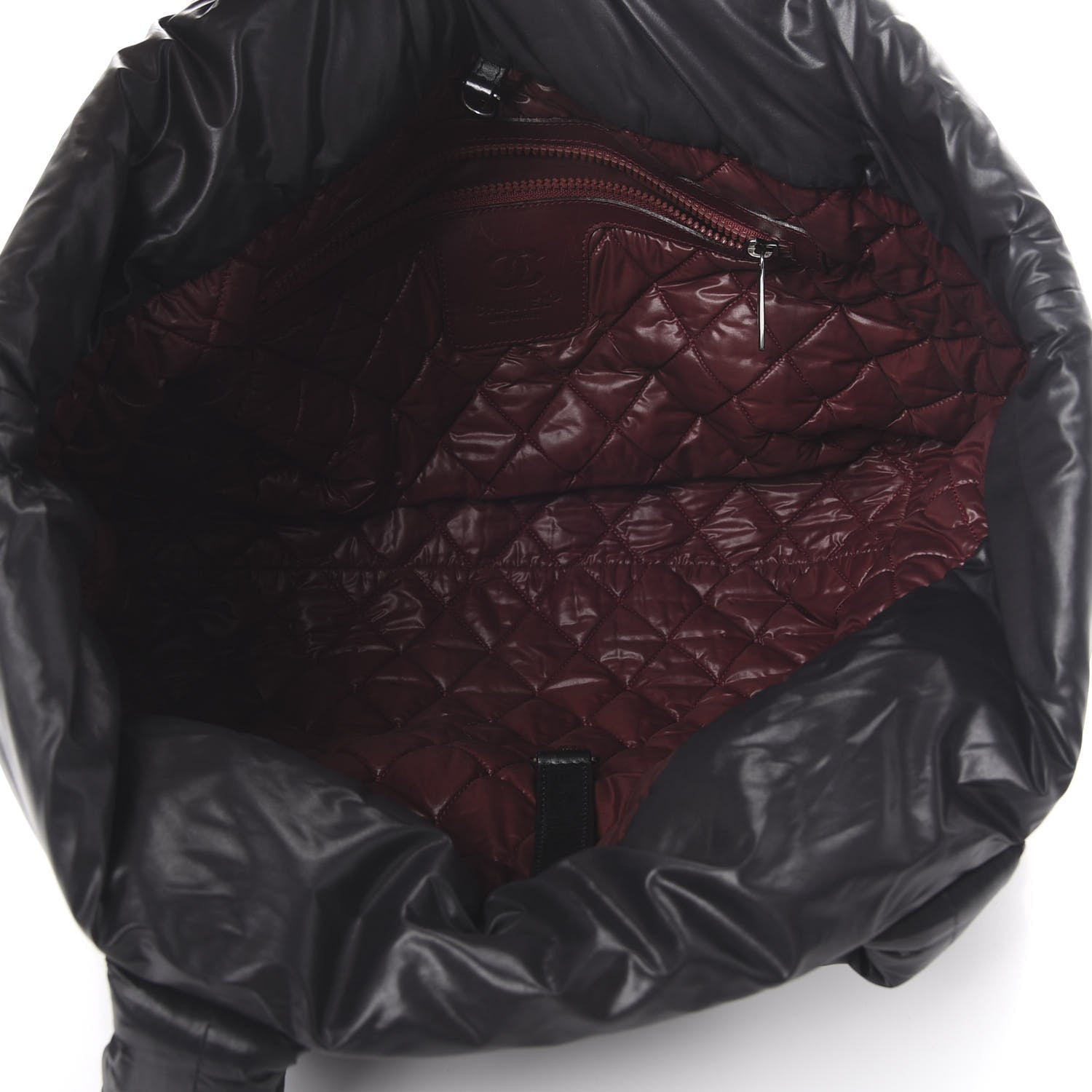 Chanel Nylon Quilted Large Coco Cocoon Tote Black 4 of 9