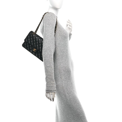 Chanel Lambskin Quilted Medium Double Flap Black 2 of 11