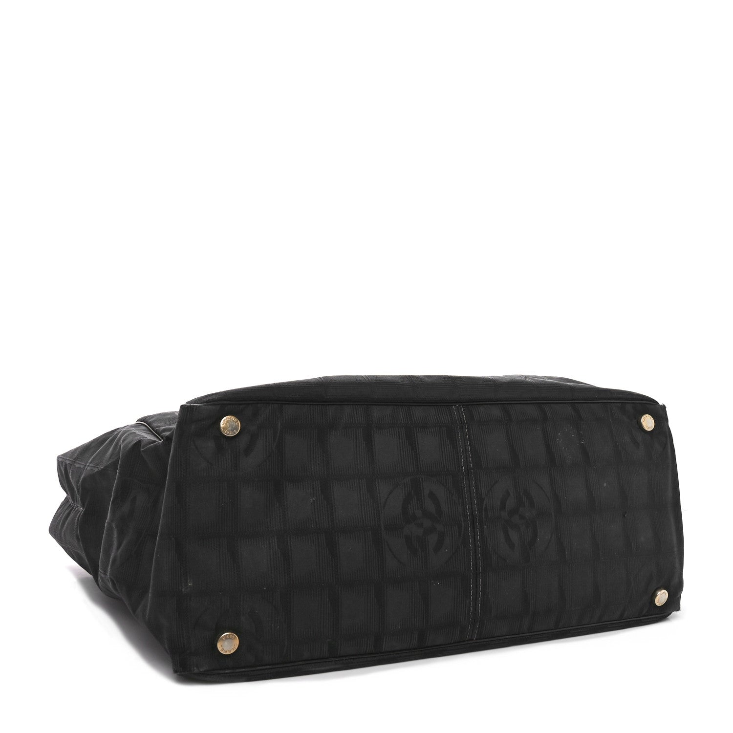 Chanel Nylon Medium Travel Tote Black 4 of 10