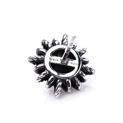 David Yurman Sterling Silver Pearl Starburst Earrings 5 of 5