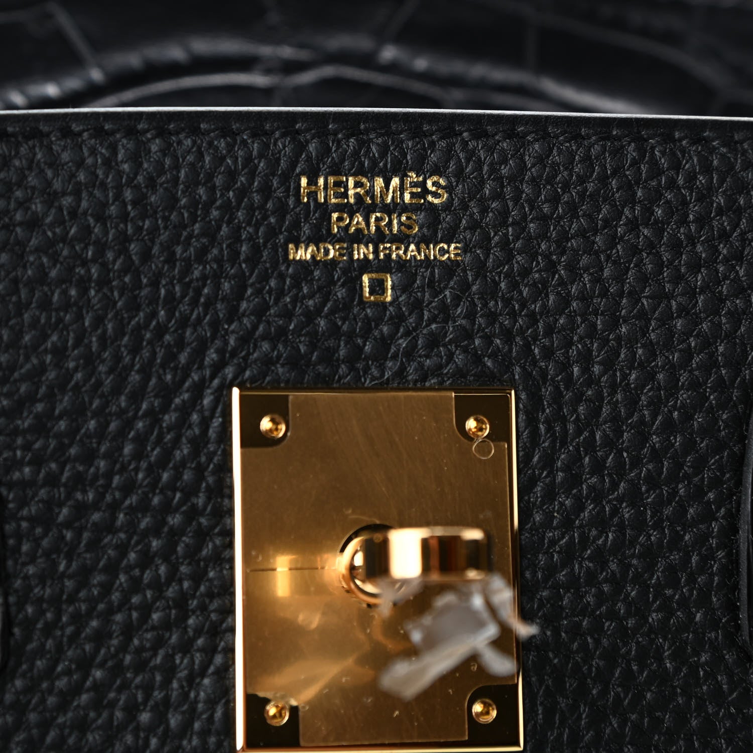 Hermes Togo Matte Alligator Birkin Touch 30 Black 5 of 10