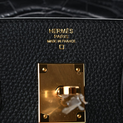 Hermes Togo Matte Alligator Birkin Touch 30 Black 5 of 10