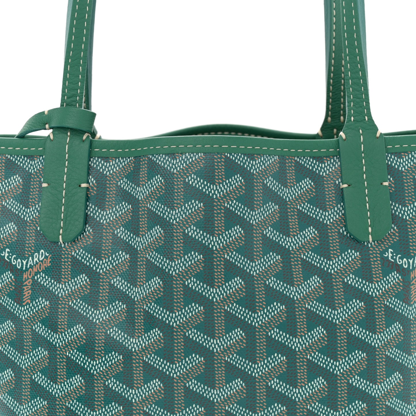 Goyardine Reversible Mini Anjou Green