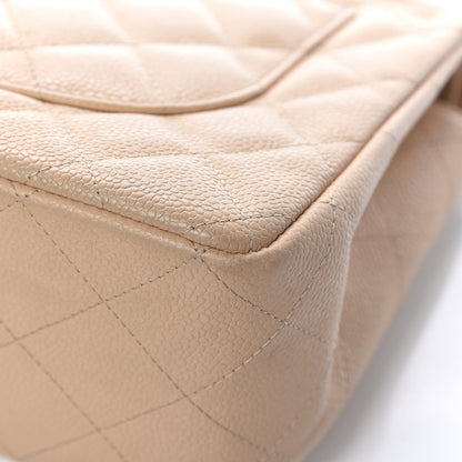 Chanel Caviar Quilted Jumbo Double Flap Beige Clair 13 of 17