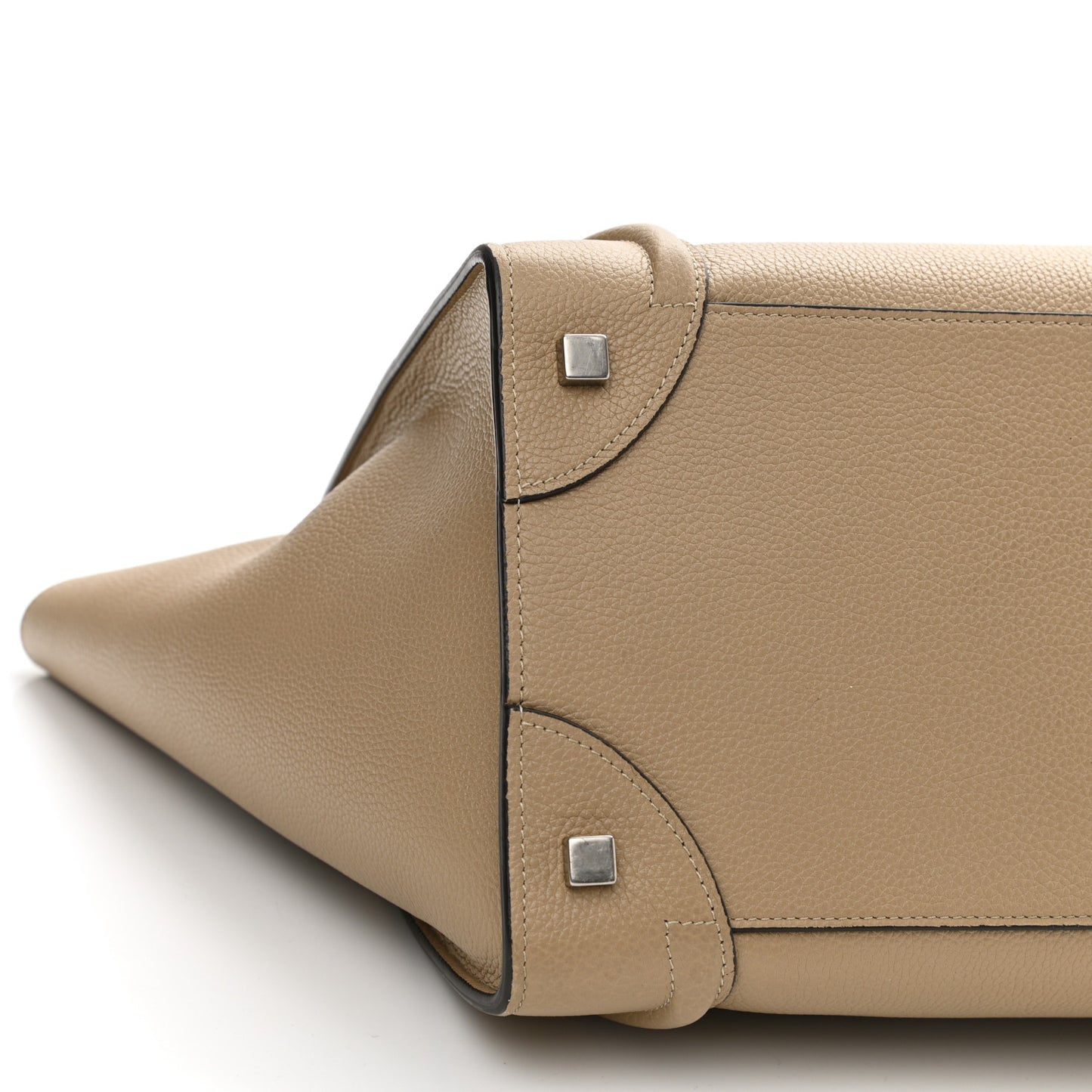Drummed Calfskin Mini Luggage Dune