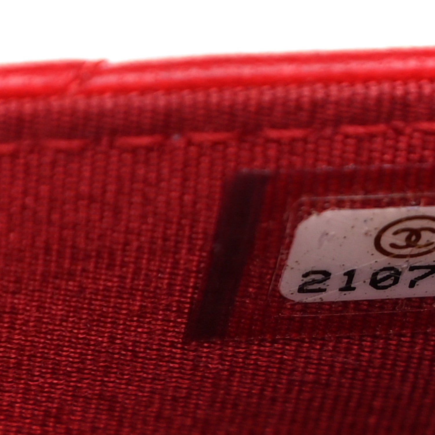 Chanel Lambskin Quilted Boy Wallet On Chain WOC Red 8 of 15