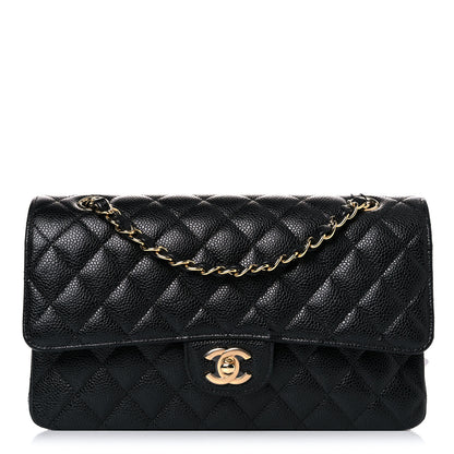 Chanel Caviar Quilted Medium Double Flap Black 1 of 9