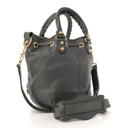 Balenciaga Agneau Giant 12 Gold Hardware Mini Pompon Gris Tarmac 4 of 15
